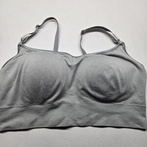 Warners Women Bra L/G Gray RM0911A Bralette Wireless Strap Adjustable